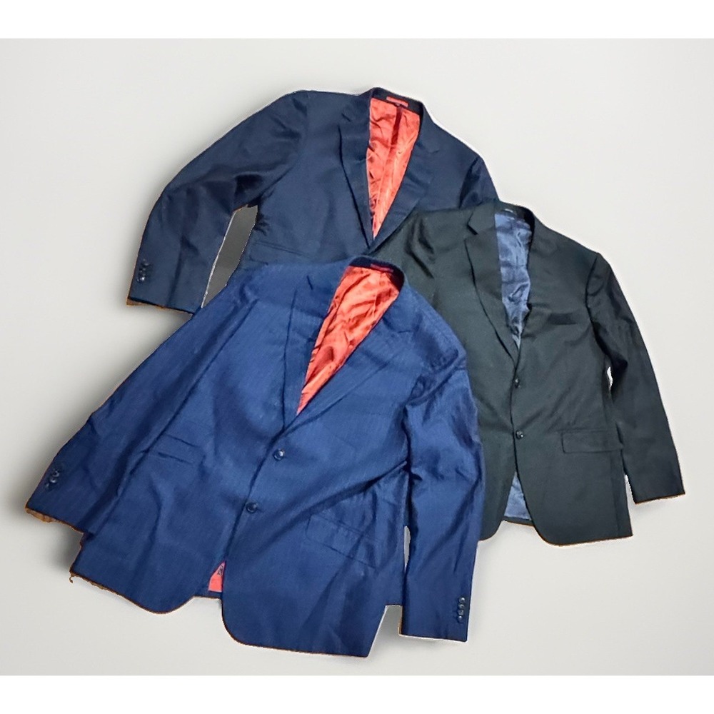 Suitsupply Blazer Lot Of 3 54 Wool Italy Fabric US 44 Excellent